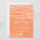 Search for light orange invitations Rustic