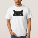 Search for peeking cat tshirts Black