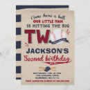 Search for baseball 2nd birthday invitations All star birthday