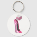 Search for high heel shoe key rings Pink