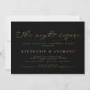 Search for the night before wedding invitations Simple