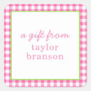 Search for pink buffalo stickers Gingham