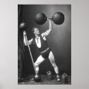 Search for weight lifting art Vintage