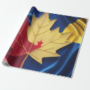 Search for maple leaf wrapping paper Canadian pride