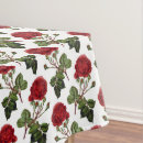 Search for red rose tablecloths Vintage