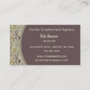 Search for recruiting business cards Head hunter
