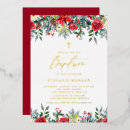 Search for christmas christening invitations Watercolor