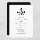 Search for chandelier wedding invitations Elegant