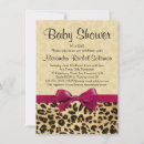 Search for leopard print baby shower invitations Girly