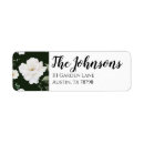 Search for black on white return address labels Botanical