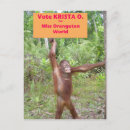 Search for funny wildlife postcards Orangutan