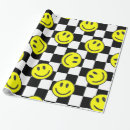 Search for happy face wrapping paper Retro