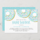 Search for blue doughnut baby shower invitations Doughnuts