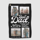 Search for photo golf towels Dad birthday