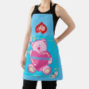 Search for bear with heart aprons For her