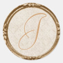 Search for lace monogram stickers Gold