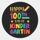 Search for kindergarten student stickers 100 days brighter