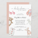 Search for by mail baby girl shower invitations Modern