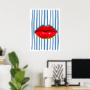 Search for blue lips art Red