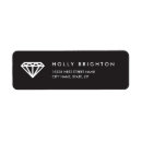 Search for engagement return address labels Black
