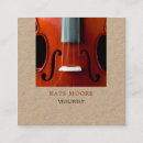 Search for violin business cards Modern