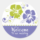 Search for purple hibiscus flower stickers Tropical