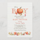 Search for november baby shower invitations Falling leaves