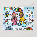 Search for cartoon rain cloud cards invites Children