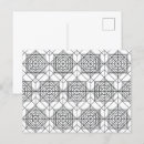 Search for black and white abstract postcards Pattern