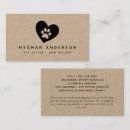 Search for heart business cards Dog walker