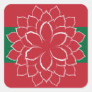 Search for red and white poinsettia stickers Festive