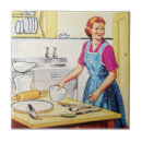 Search for vintage kitchen tiles Woman