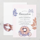 Search for pink gold masquerade party invitations Glitter