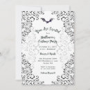 Search for damask halloween invitations Dark