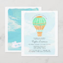 Search for air 4x5 invitations Hot air balloon