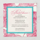 Search for turquoise flower invitations Teal