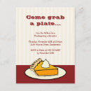 Search for pumpkin pie thanksgiving invitations Brown