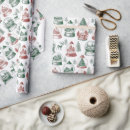 Search for christmas snow globe wrapping paper Vintage