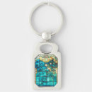 Search for stained glass key rings Flowers