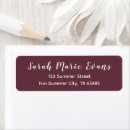Search for red wine return address labels Modern