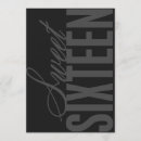 Search for cute sweet 16 invitations Grey