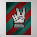 Search for hand peace sign posters Retro