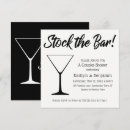 Search for stock the bar shower weddings Black and white