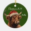 Search for highland cattle christmas tree decorations Cow