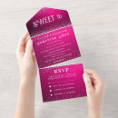 Search for fuchsia sweet 16 invitations Magenta
