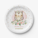 Search for owl paper plates Pink