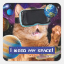Search for cats in space stickers Animal