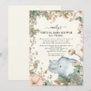 Search for virtual baby shower invitations Foliage