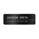 Search for mens return address labels Black and white