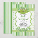 Search for two peas in a pod invitations Green